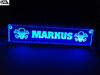 LED Namensschild, LKW Namensschild, Truckerschild, PKW Namensschild, LKW Namensschild beleuchtet, LKW Namensschild LED, Namensschild, Namensschilder beleuchtet Markus 