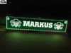 LED Namensschild, LKW Namensschild, Truckerschild, PKW Namensschild, LKW Namensschild beleuchtet, LKW Namensschild LED, Namensschild, Namensschilder beleuchtet Markus 