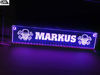 LED Namensschild, LKW Namensschild, Truckerschild, PKW Namensschild, LKW Namensschild beleuchtet, LKW Namensschild LED, Namensschild, Namensschilder beleuchtet Markus 