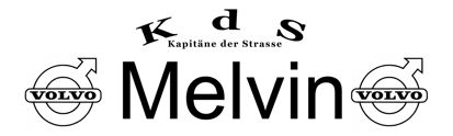 Beleuchtetes LKW Namensschild mit Melvin LED Gravur