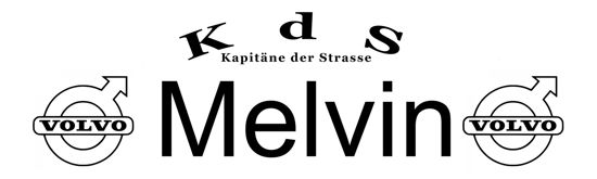 Beleuchtetes LKW Namensschild mit Melvin LED Gravur