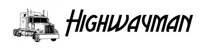 Beleuchtetes LKW Namensschild mit Highwayman LED Gravur