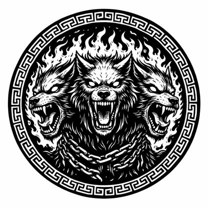 Cerberus Schieferuntersetzer – Griechische Mythologie Deko